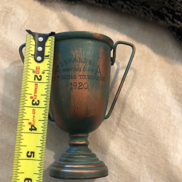 Replica vintage wood metal trophy fly fishing. - Picture 3 of 4